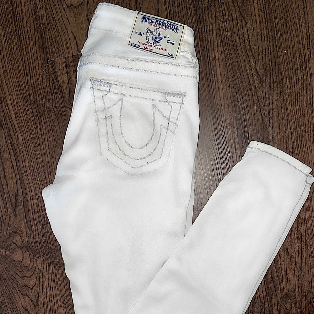 Authentic True Religion White Jeggings